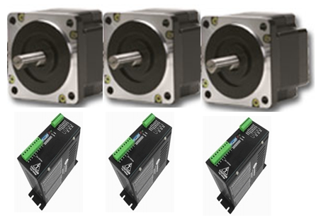 Stepping motor Nema 42 & Drive 80-220V 7.8A x 3 UNITS Stepping motor Nema 42 & Drive 80-220V 7.8A x 3 UNITS