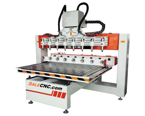 CNC Router 8 Heads With Rotary Axis 2013